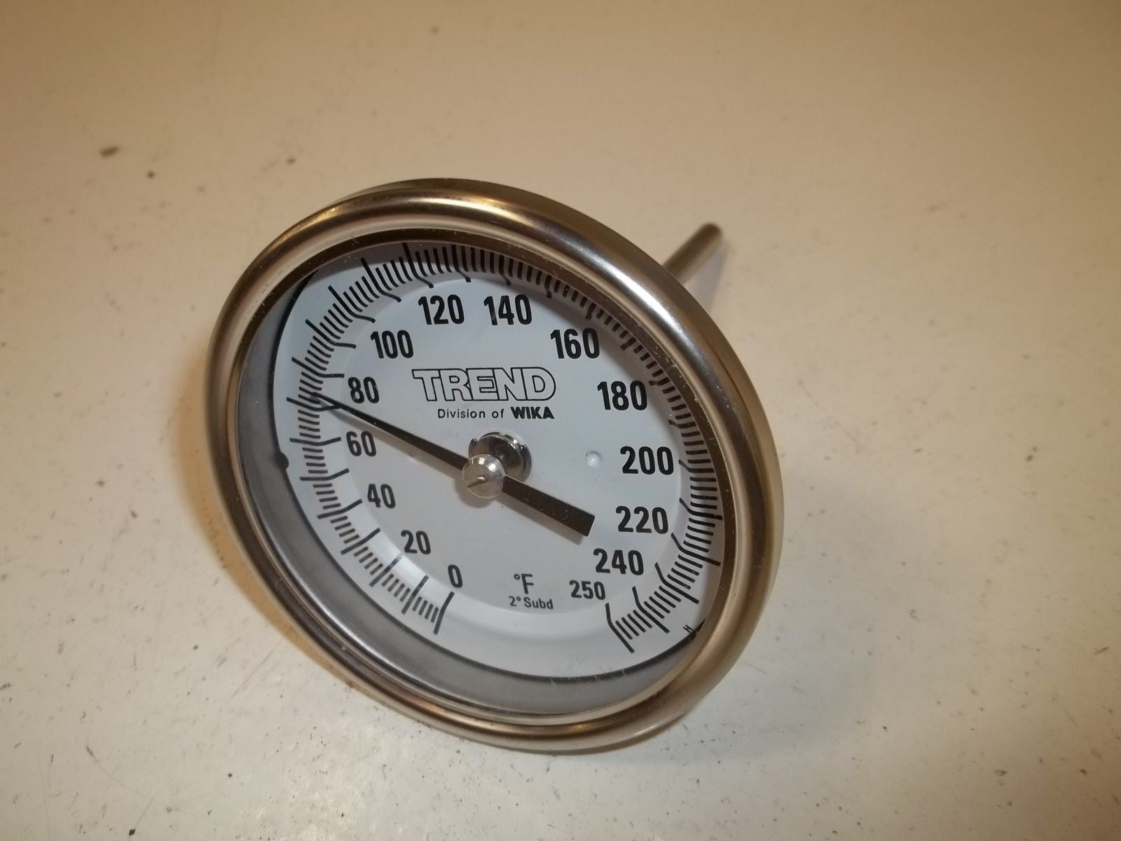 TREND TI.30 BIMETAL THERMOMETER 0/250F 4" *NEW IN BOX*
