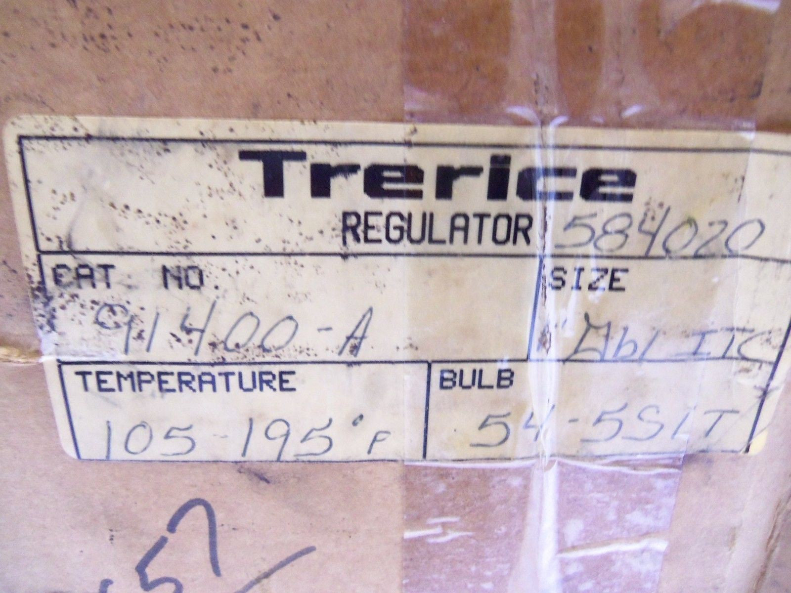 TRERICE 91400-A REGULATOR 105/195F *NEW IN BOX*