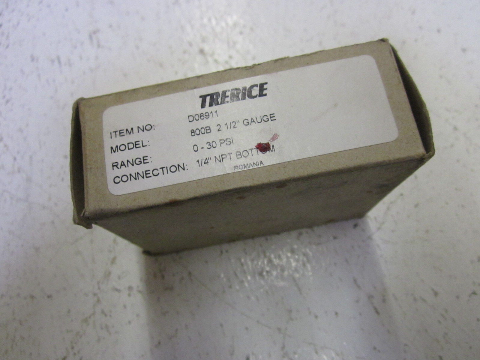TRERICE D06911 0-30 PSI *NEW IN BOX*