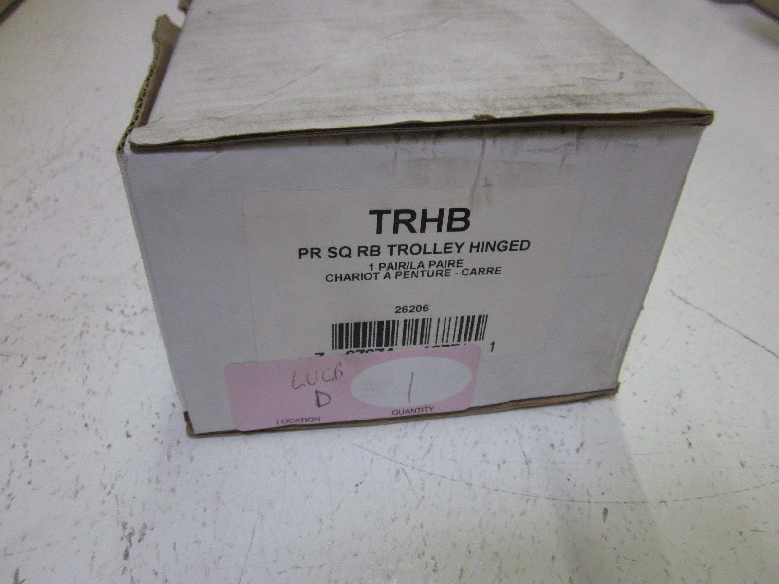 TRHB PR SQ RB TROLLY HINGED *NEW IN BOX*