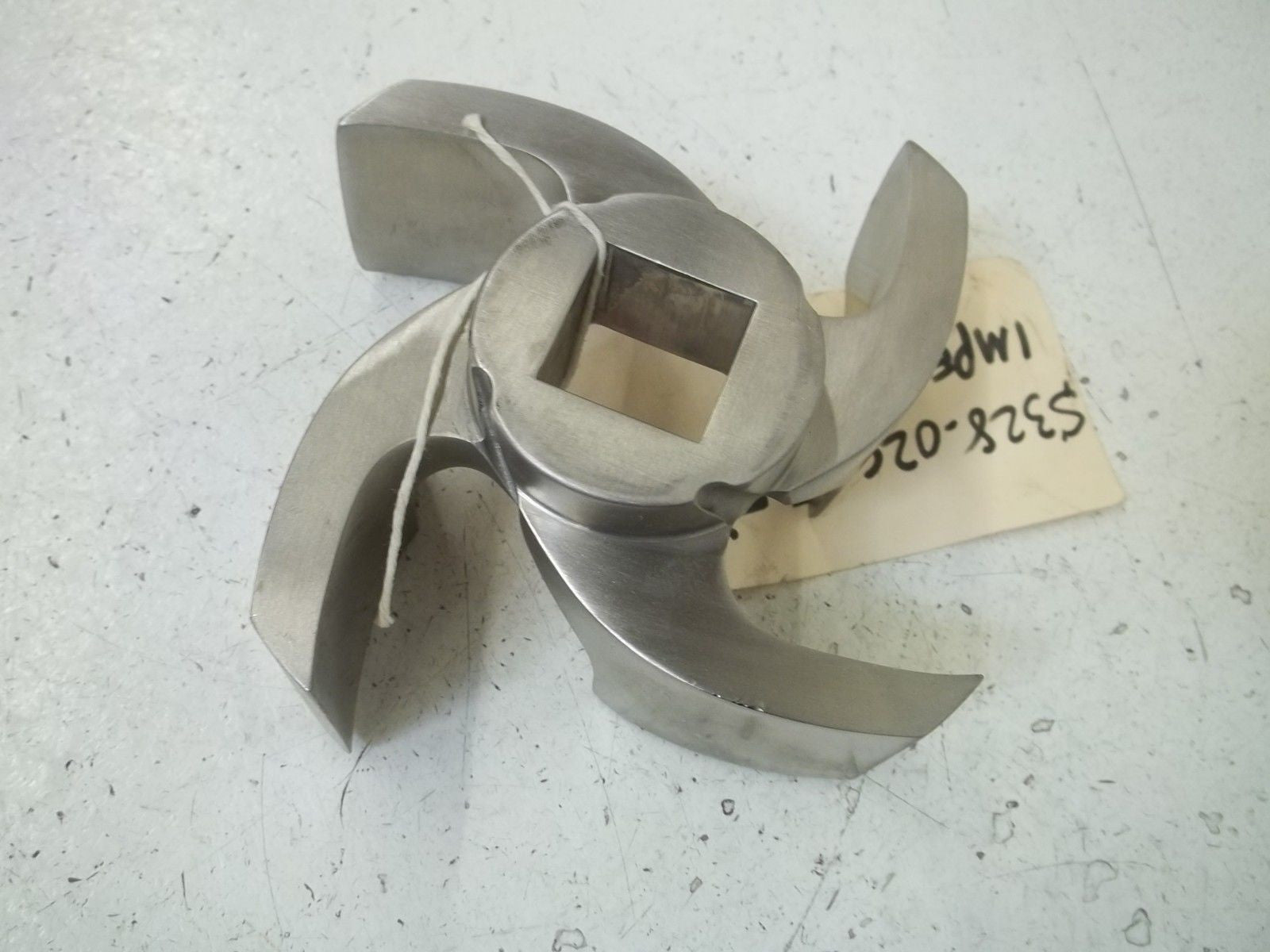 TRI-CLOVER 3328-02C-316L IMPELLER, 5-1/2" 316L SS TRIMMED DOWN*NEW NO BOX*