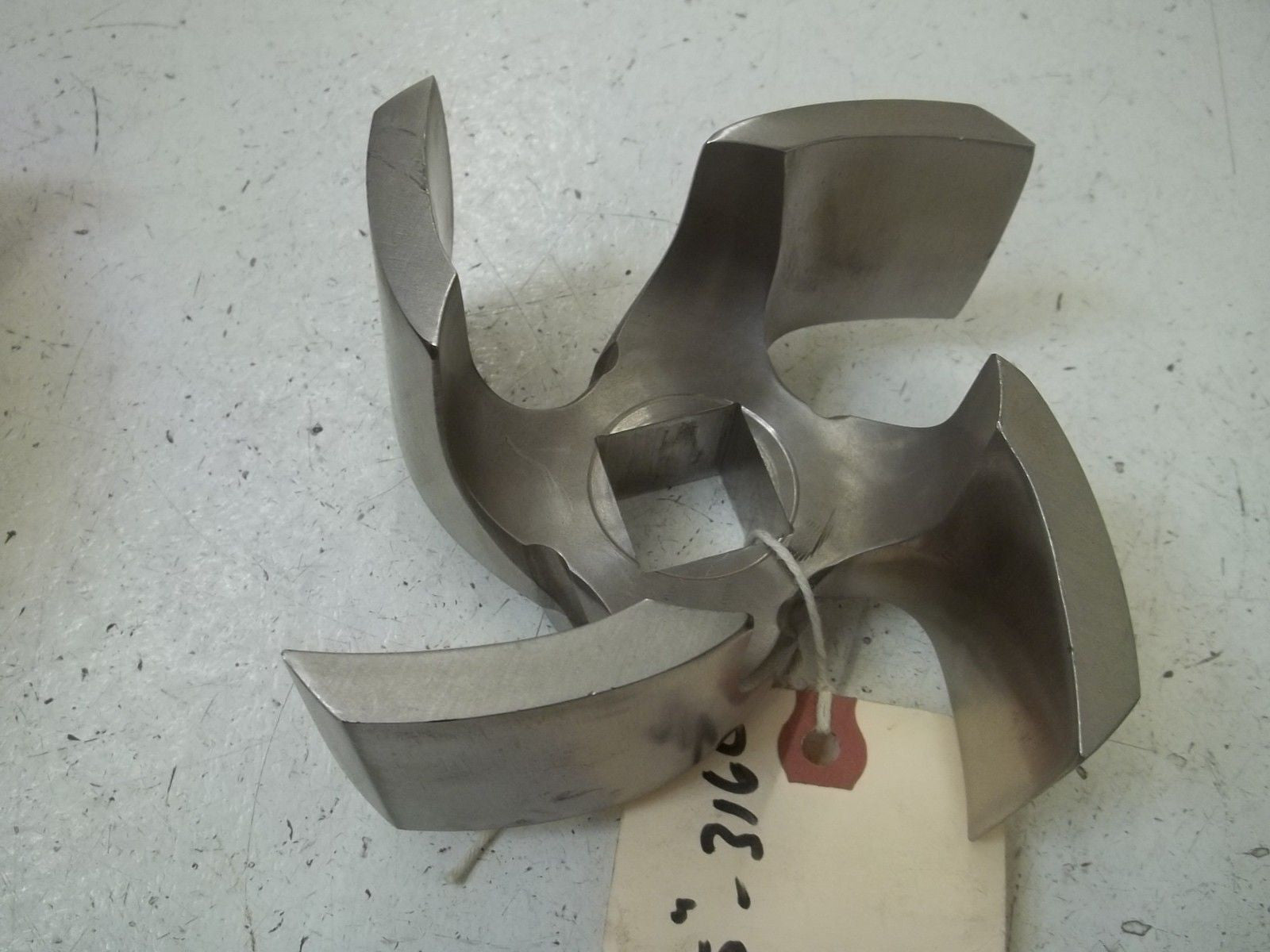 TRI-CLOVER 3328-02C-316L IMPELLER, 5-1/2" 316L SS TRIMMED DOWN*NEW NO BOX*