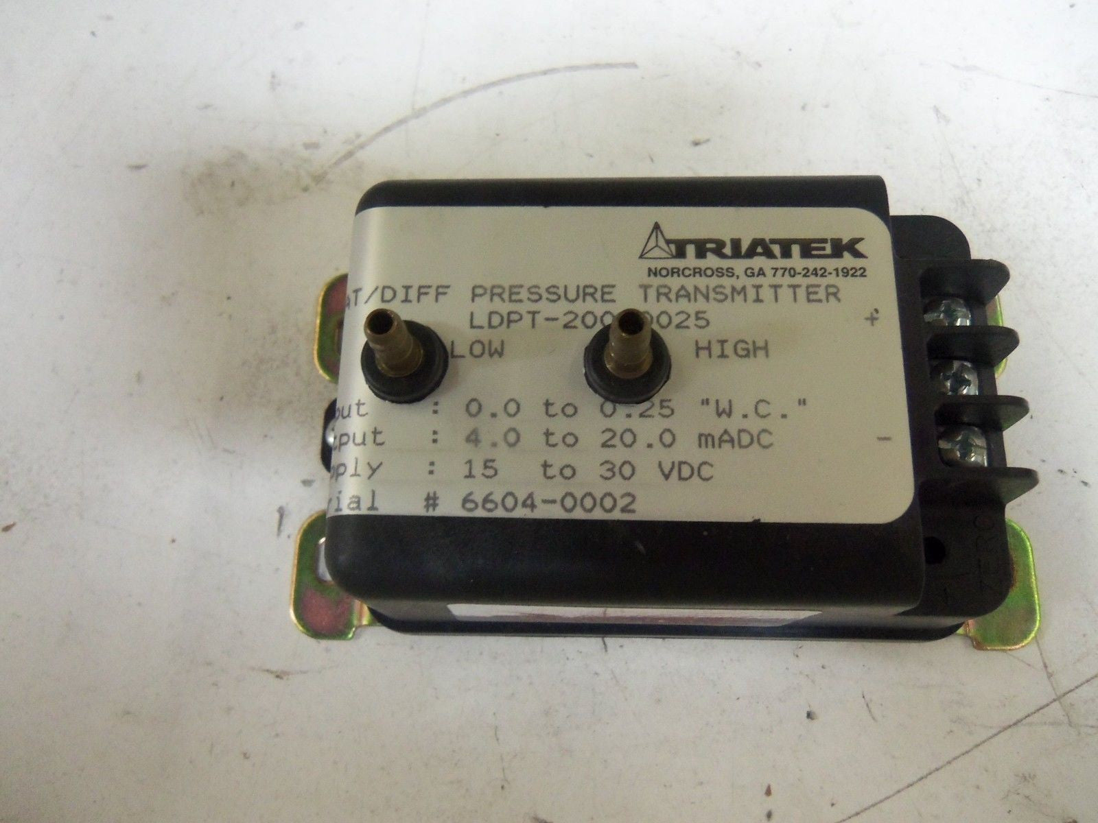 TRIATEK LDPT-200-0025 PRESSURE TRANSMITTER *NEW NO BOX*