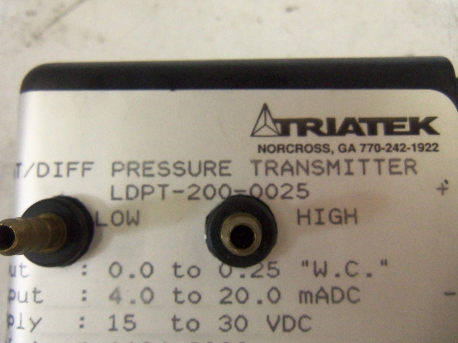 TRIATEK LDPT-200-0025 PRESSURE TRANSMITTER *NEW NO BOX*