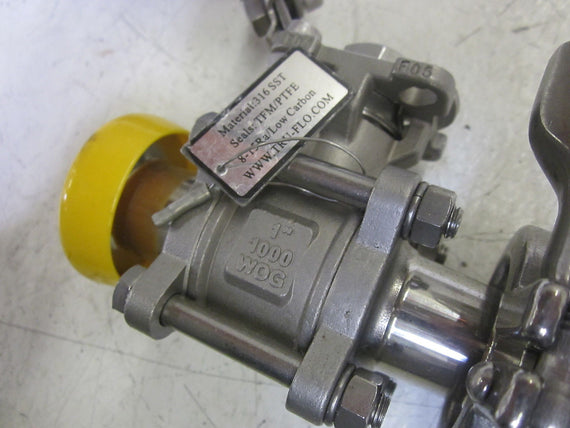 TRU-FLO QSM CF8M BALL VALVE 1" 1000 WOG *USED*