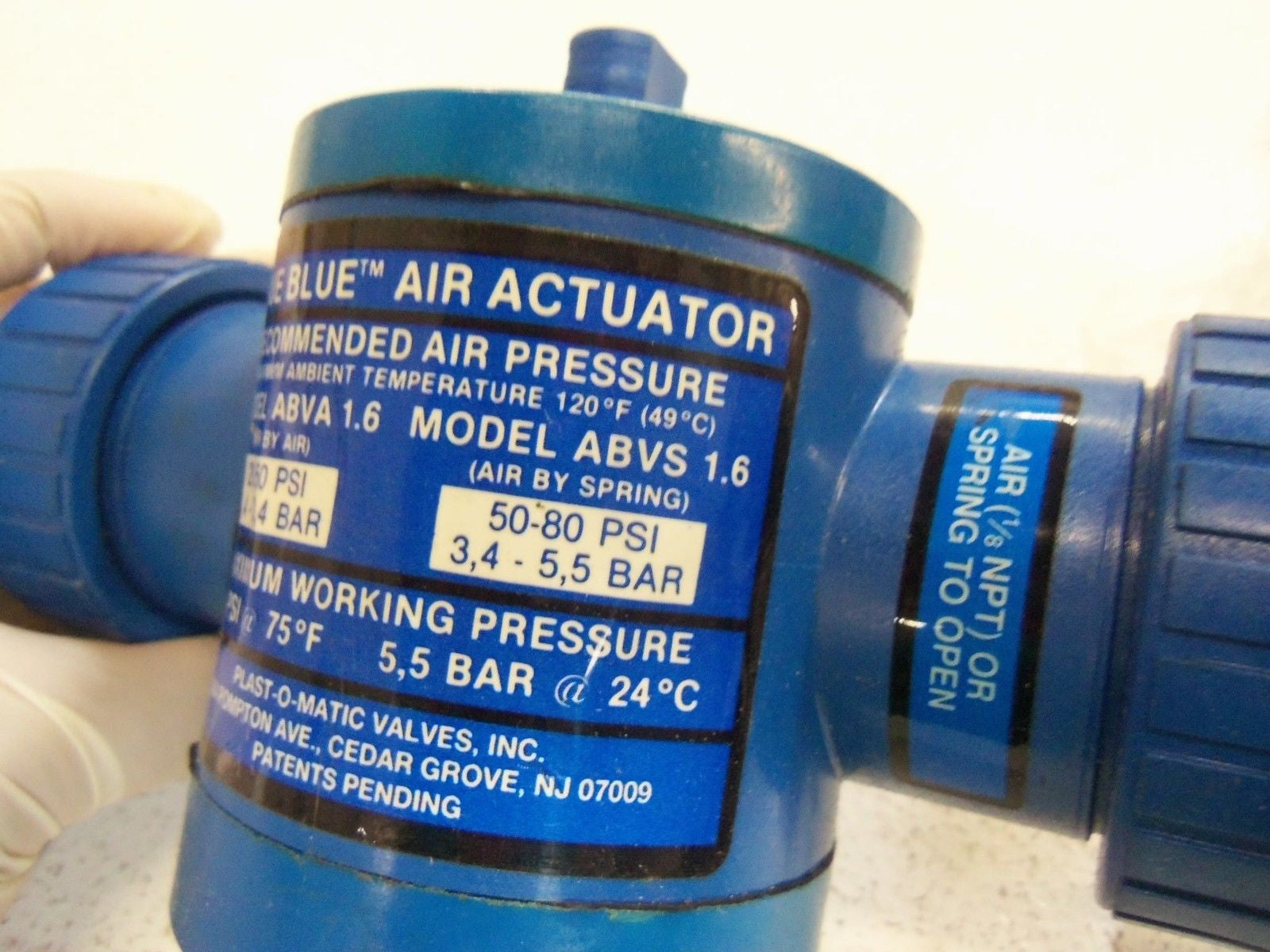 TRUE BLUE AIR ACTUATOR ABVA 1.6 *USED*