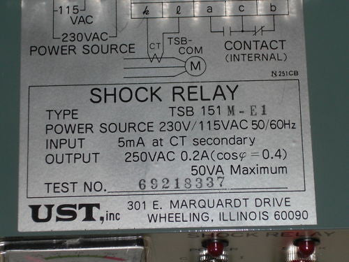 TSUBAKI TSB151M-E1 SHOCK RELAY *NEW NO BOX*