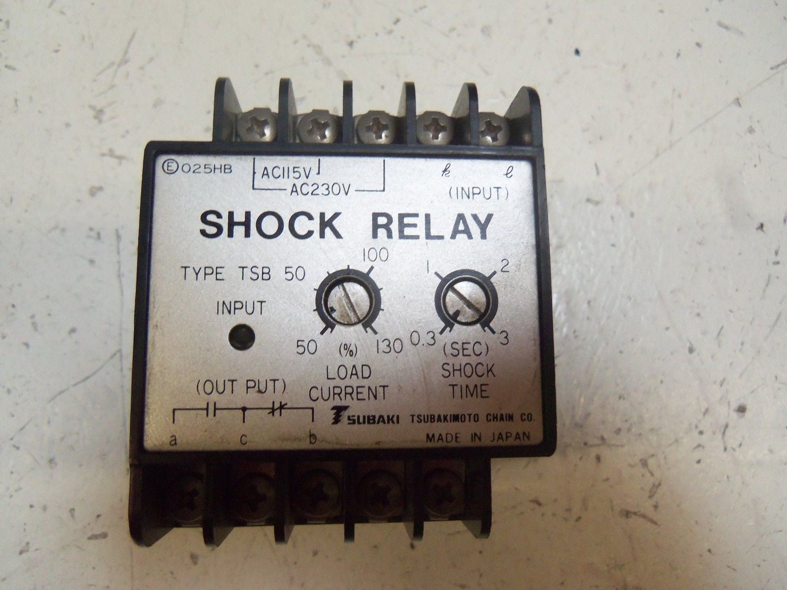 TSUBAKI TSB50 SHOCK RELAY *USED*