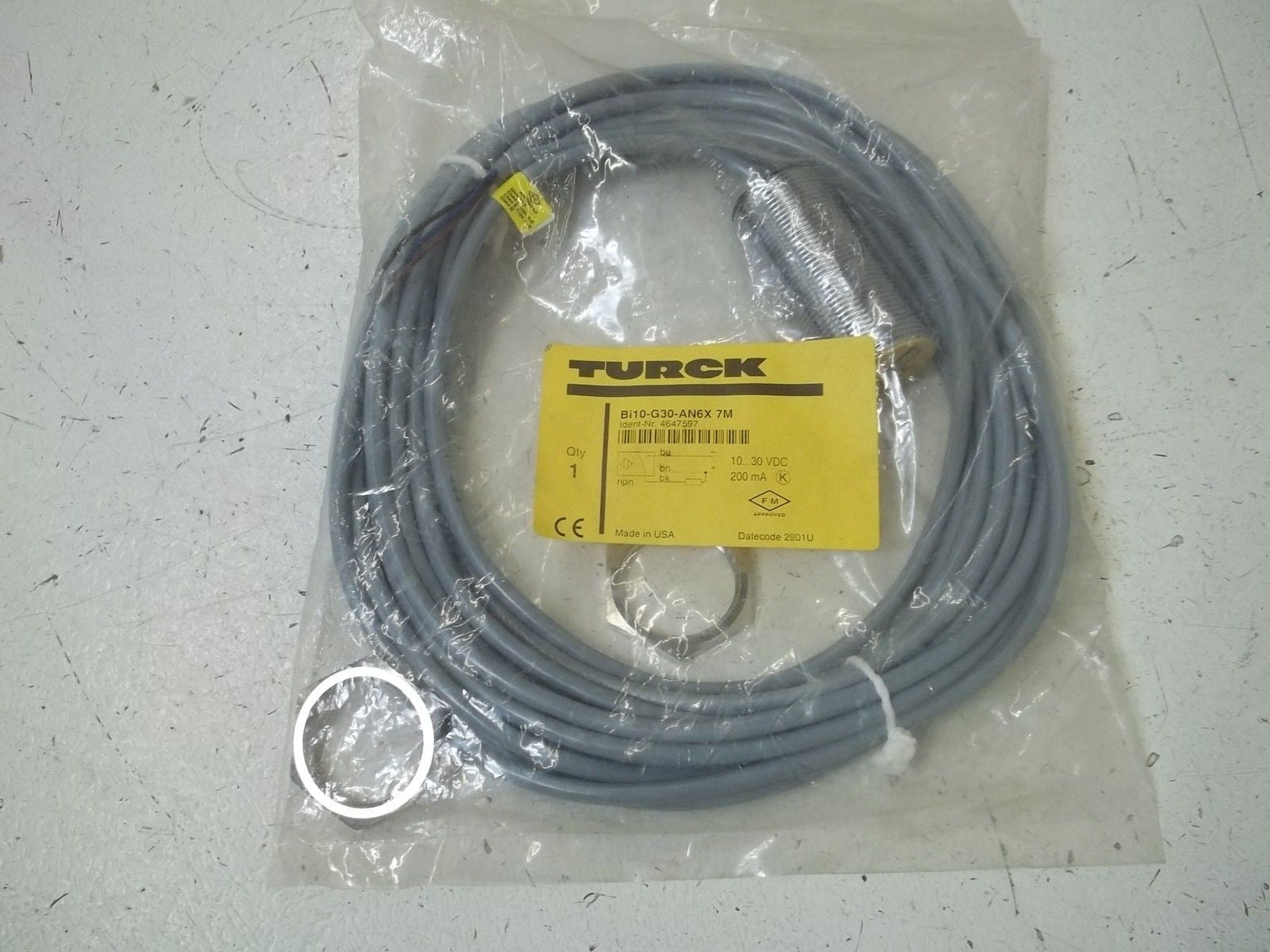 TURCK BI10-G30-AN6X7M PROXIMITY SENSOR *NEW IN A FACTORY BAG*