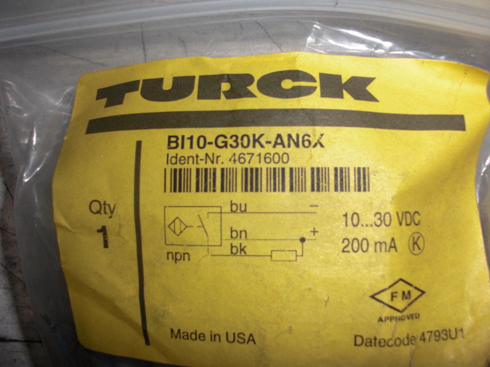TURCK BI10-G30K-AN6X *NEW*