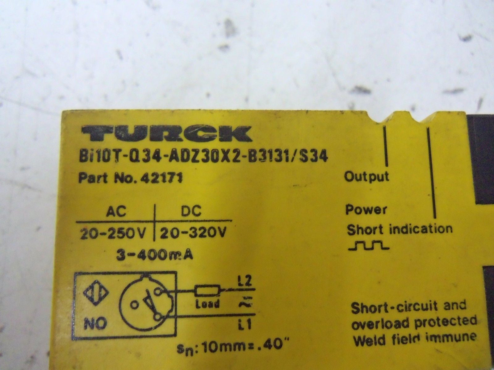 TURCK Bi10T-Q34-ADZ30X2-B3131/S34 *USED*