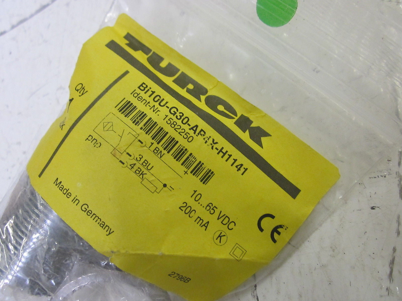 TURCK BI10U-G30-AP4X-H1141 PROXIMITY SENSOR 10-65VDC *NEW IN A FACTORY BAG*