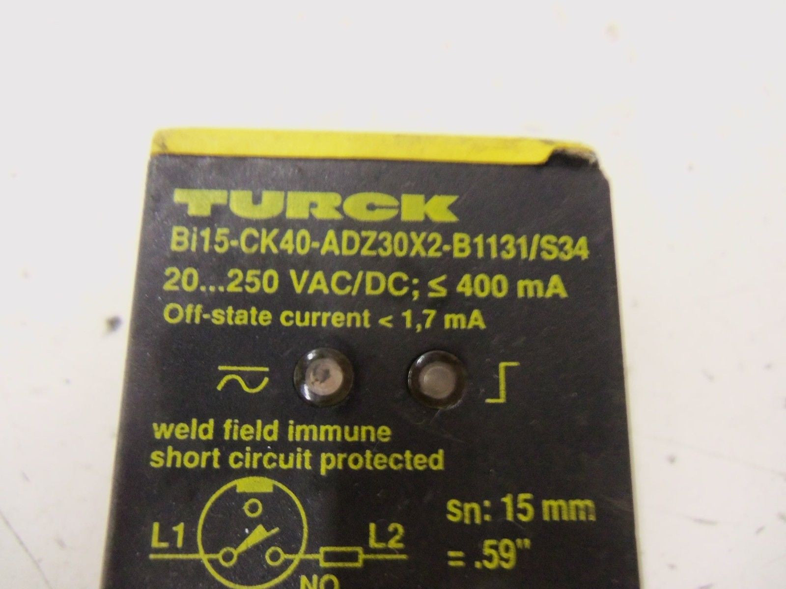 TURCK Bi15-CK40-ADZ30X2-B1131/S34 *USED*