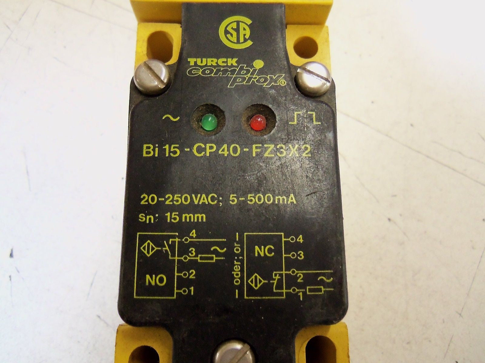 TURCK Bi15-CP40-FZ3X2 PROXIMITY SENSOR *USED*