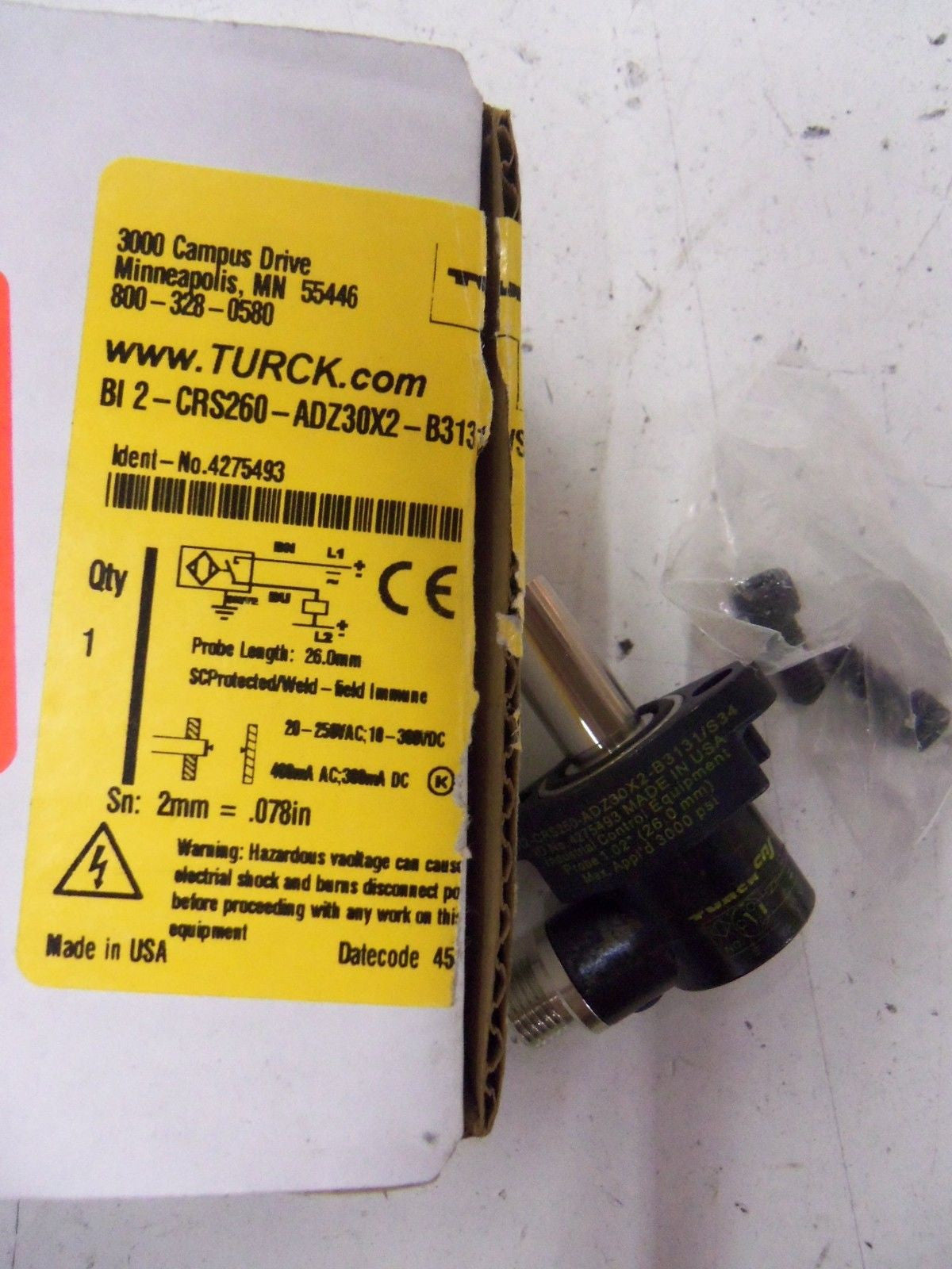 TURCK BI2-CRS260-ADZ30X2-B3131/S34 *NEW IN BOX*