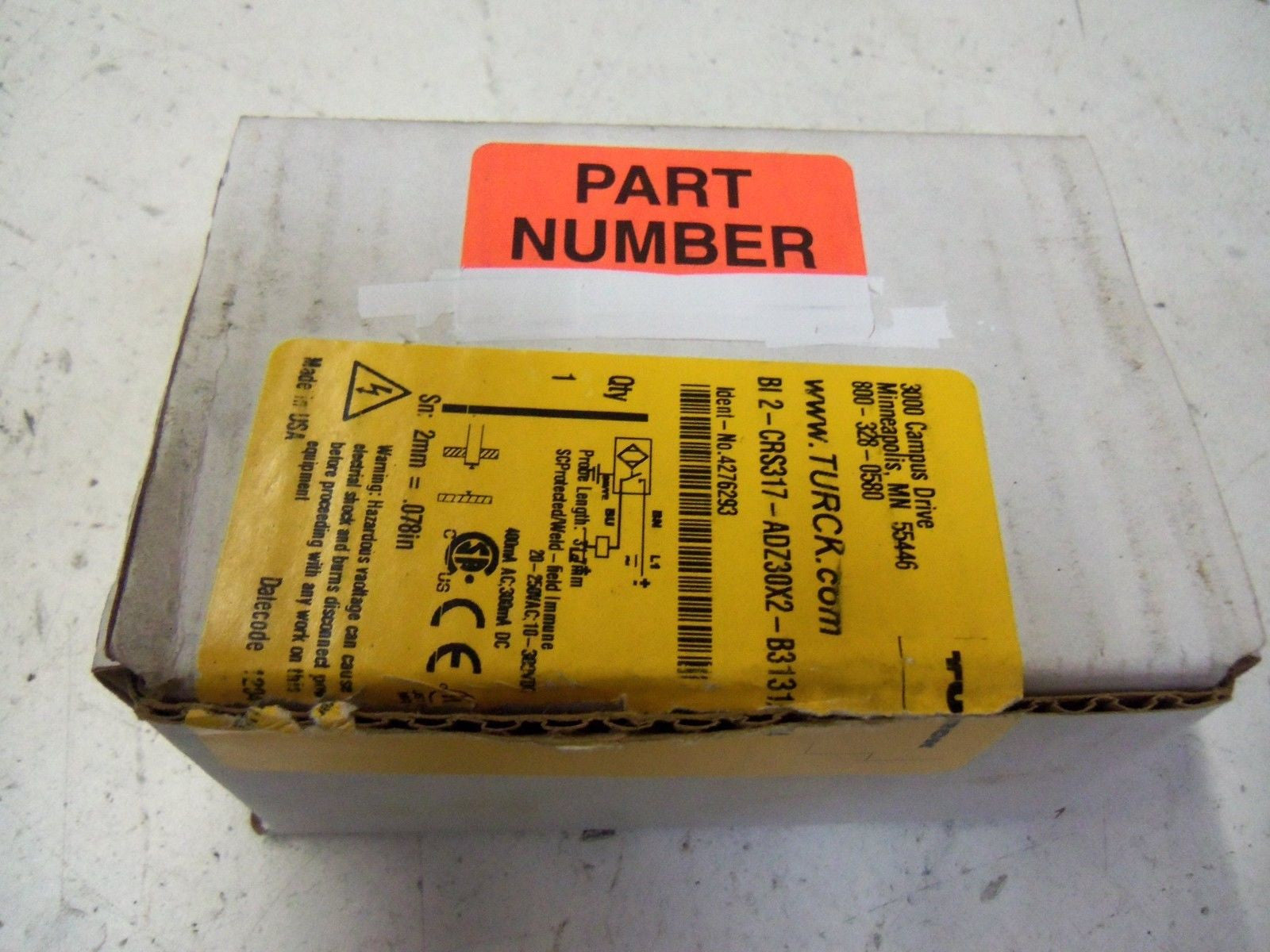 TURCK BI2-CRS317-ADZ30X2-B3131/S34  *NEW IN BOX*