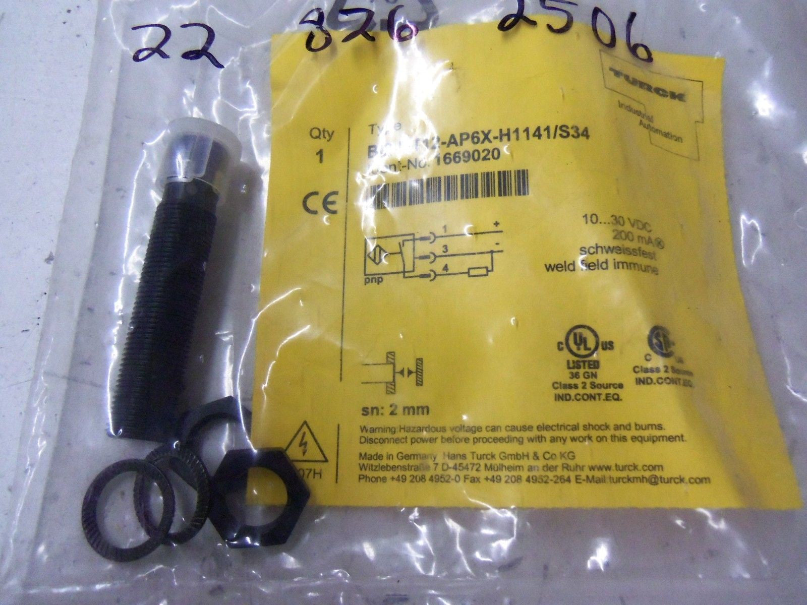 TURCK Bi2-MT12-AP6X-H1141/S34 *NEW IN BAG*