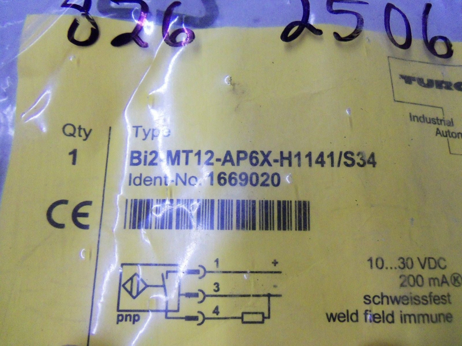 TURCK Bi2-MT12-AP6X-H1141/S34 *NEW IN BAG*
