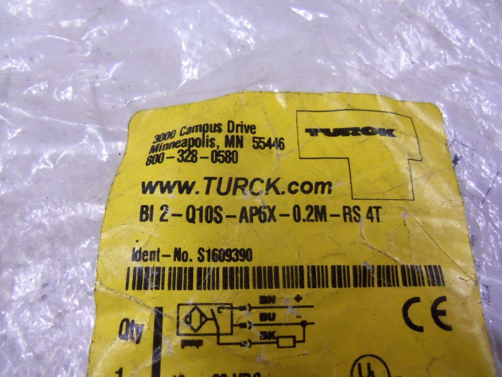 TURCK BI 2-Q10S-AP6X-0.2M-RS 4T *NEW IN BAG*
