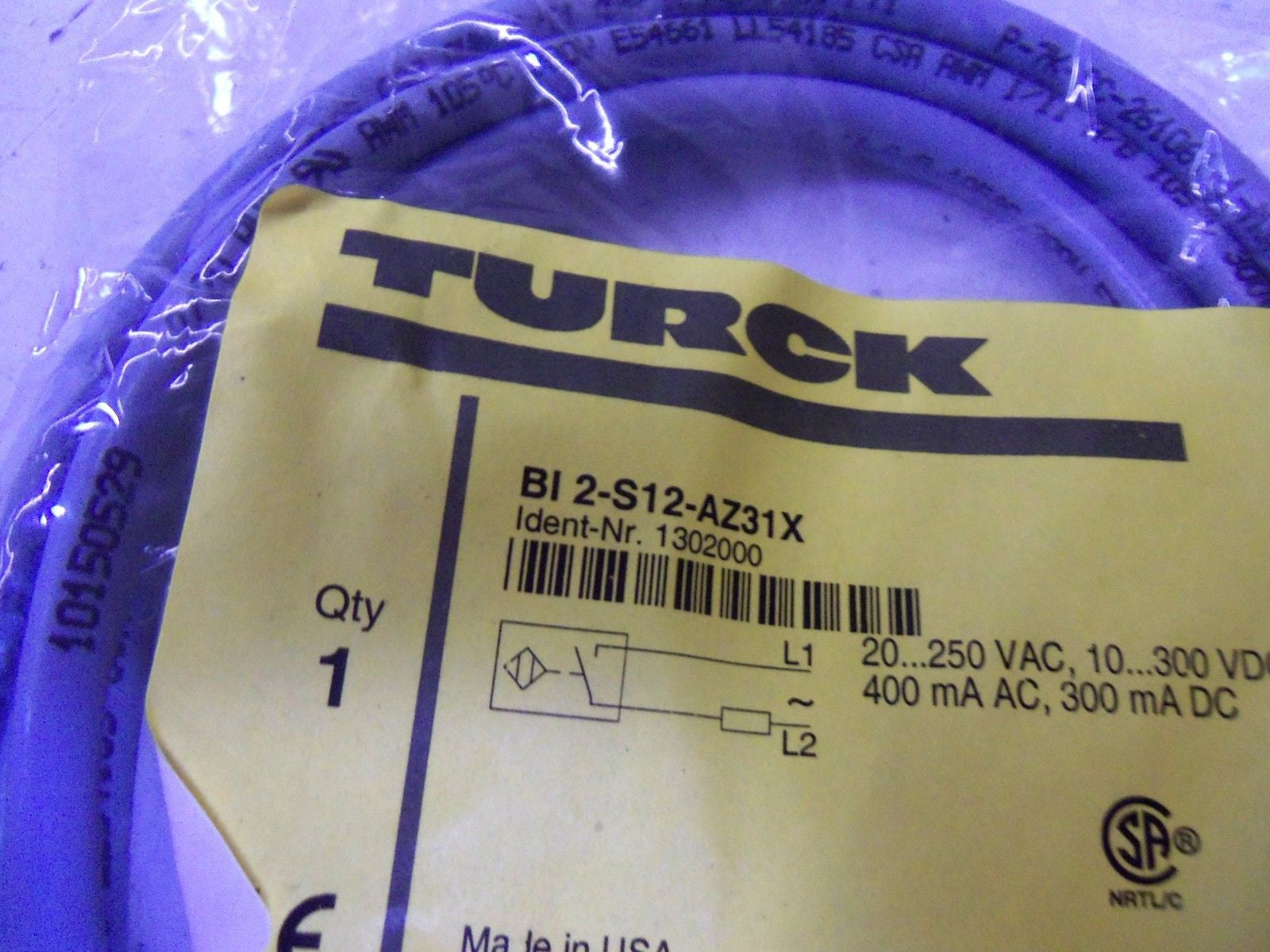 TURCK BI 2-S12-AZ31X *NEW IN BAG*