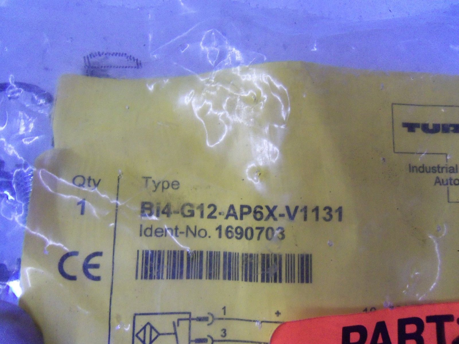 TURCK Bi4-G12-AP6X-V1131 INDUCTIVE PROXIMITY SENSOR * NEW IN FACTORY BAG *