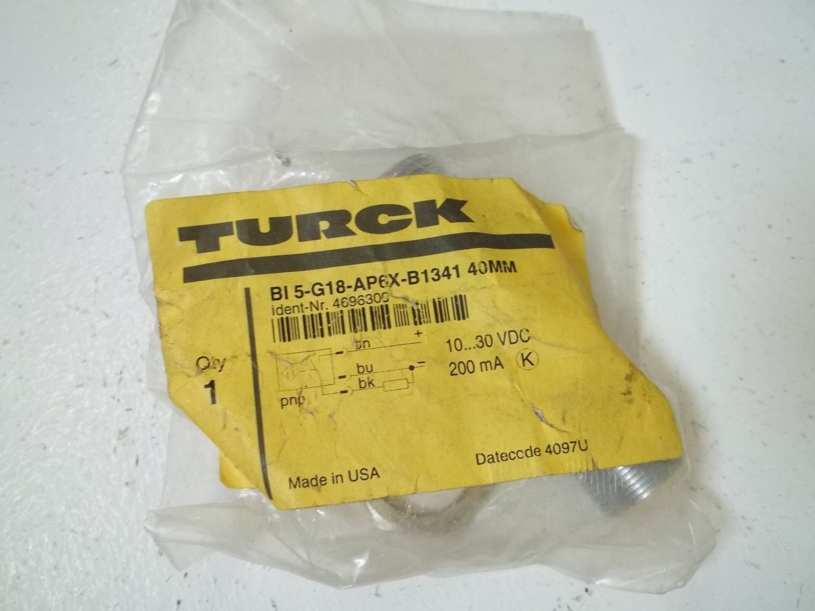 TURCK BI5-G18-AP6X-B134140MM PROXIMITY SENSOR *NEW IN A BAG*
