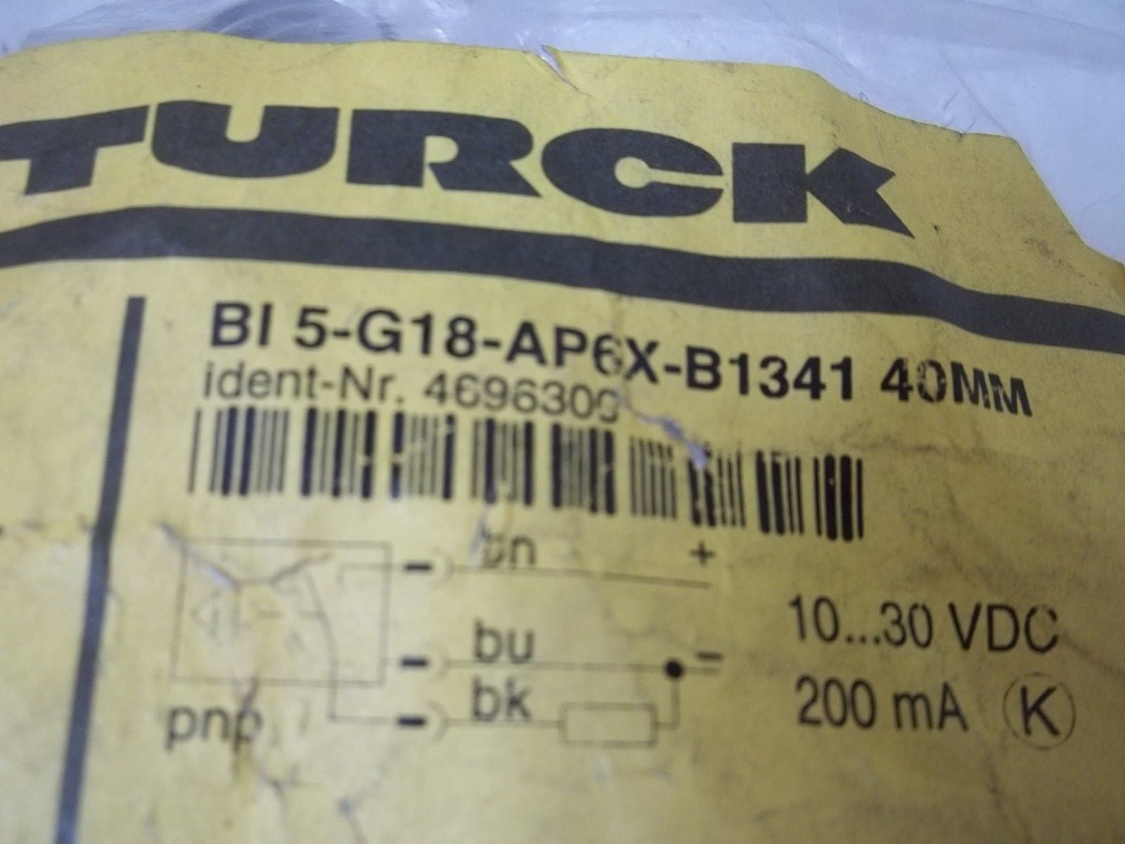 TURCK BI5-G18-AP6X-B134140MM PROXIMITY SENSOR *NEW IN A BAG*