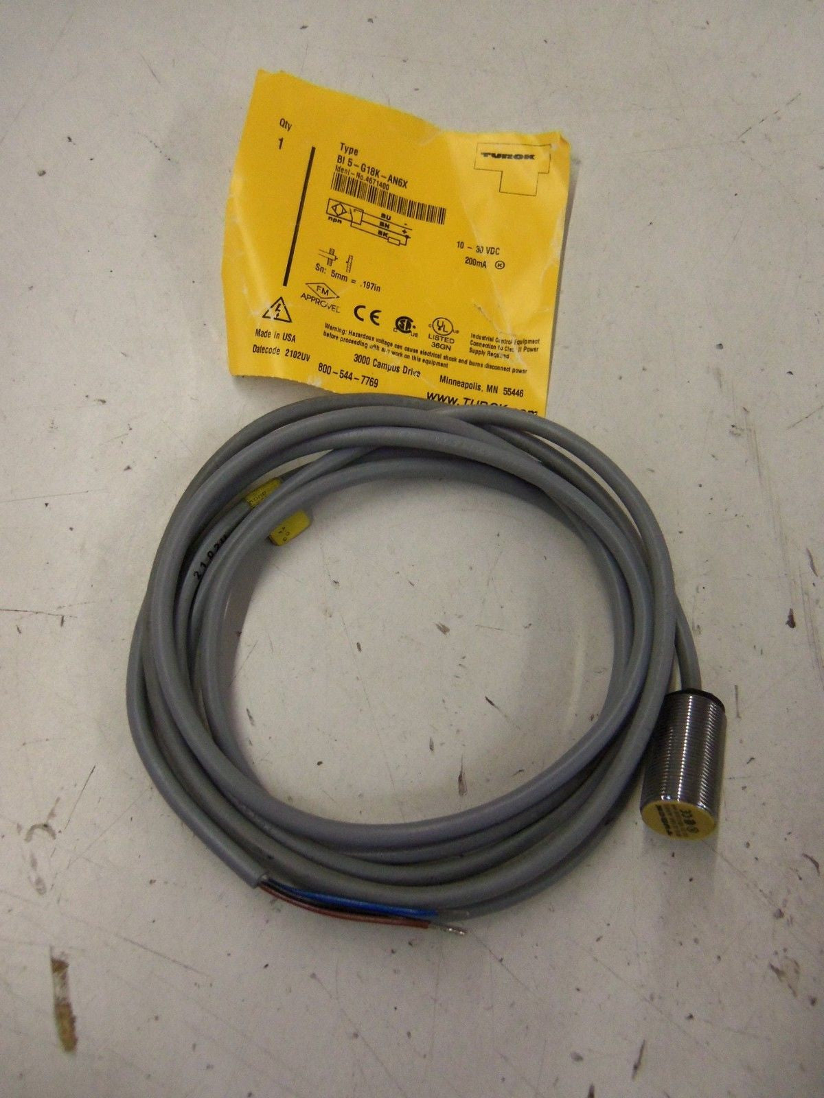TURCK BI 5 -G18K-AN6X *NEW NO BOX*