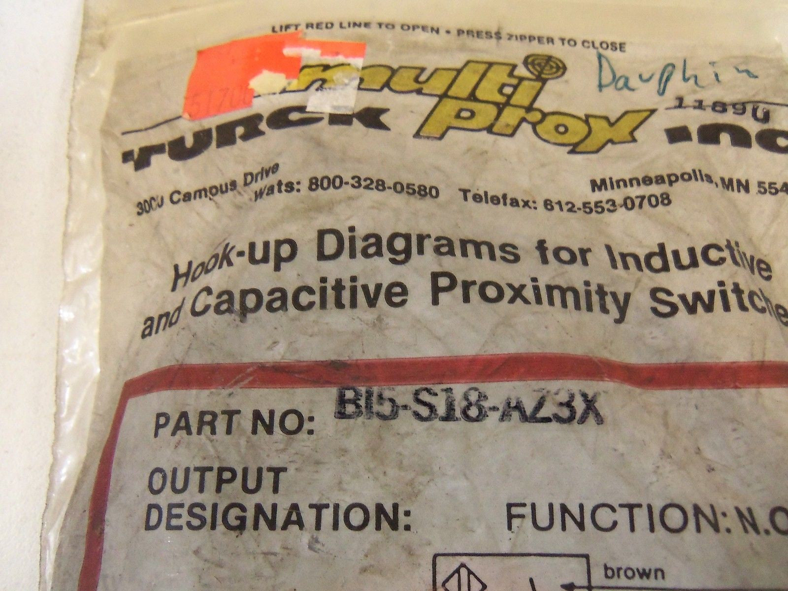 TURCK BI5-S18-AZ3X *NEW IN FACTORY BAG*