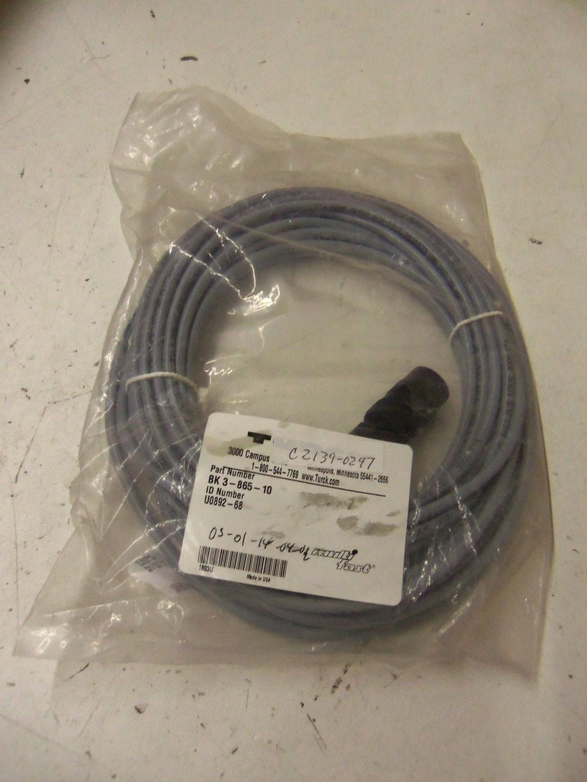 TURCK BK 3-865-10  *NEW IN BAG*