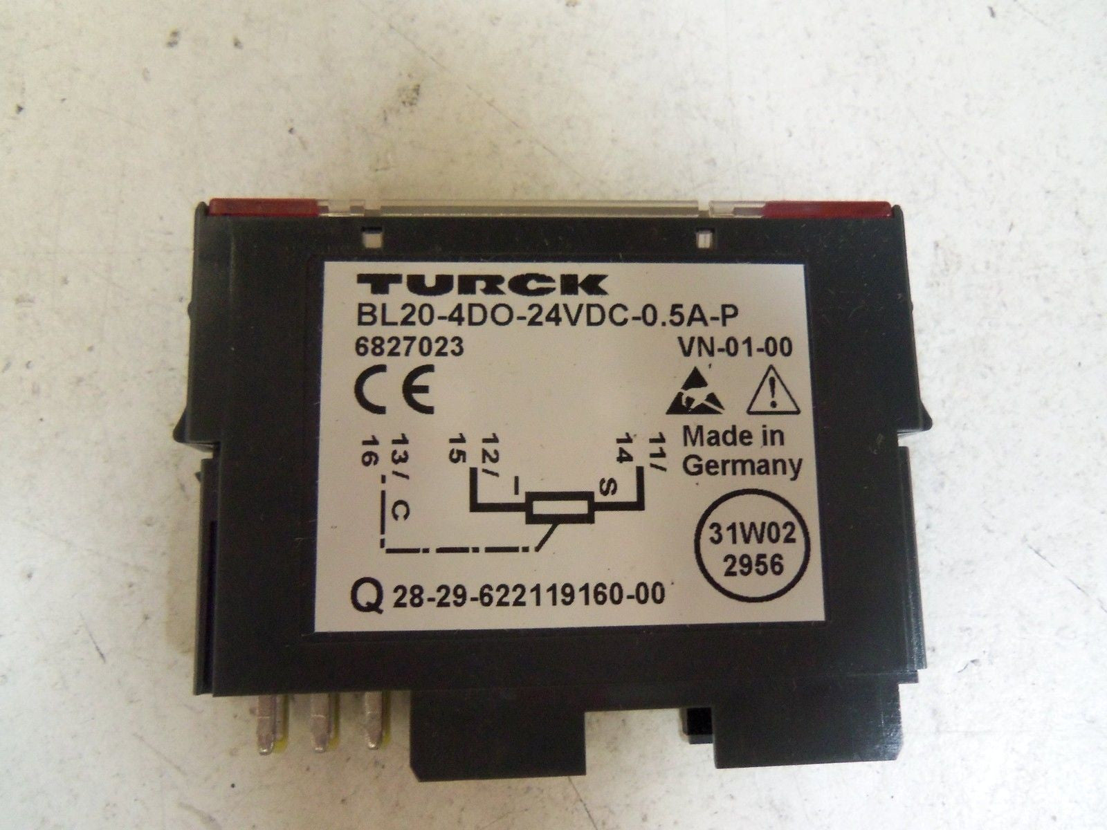 TURCK BL20-4DO-24VDC-0.5A-P ELECTRONIC MODULE *NEW IN BOX*