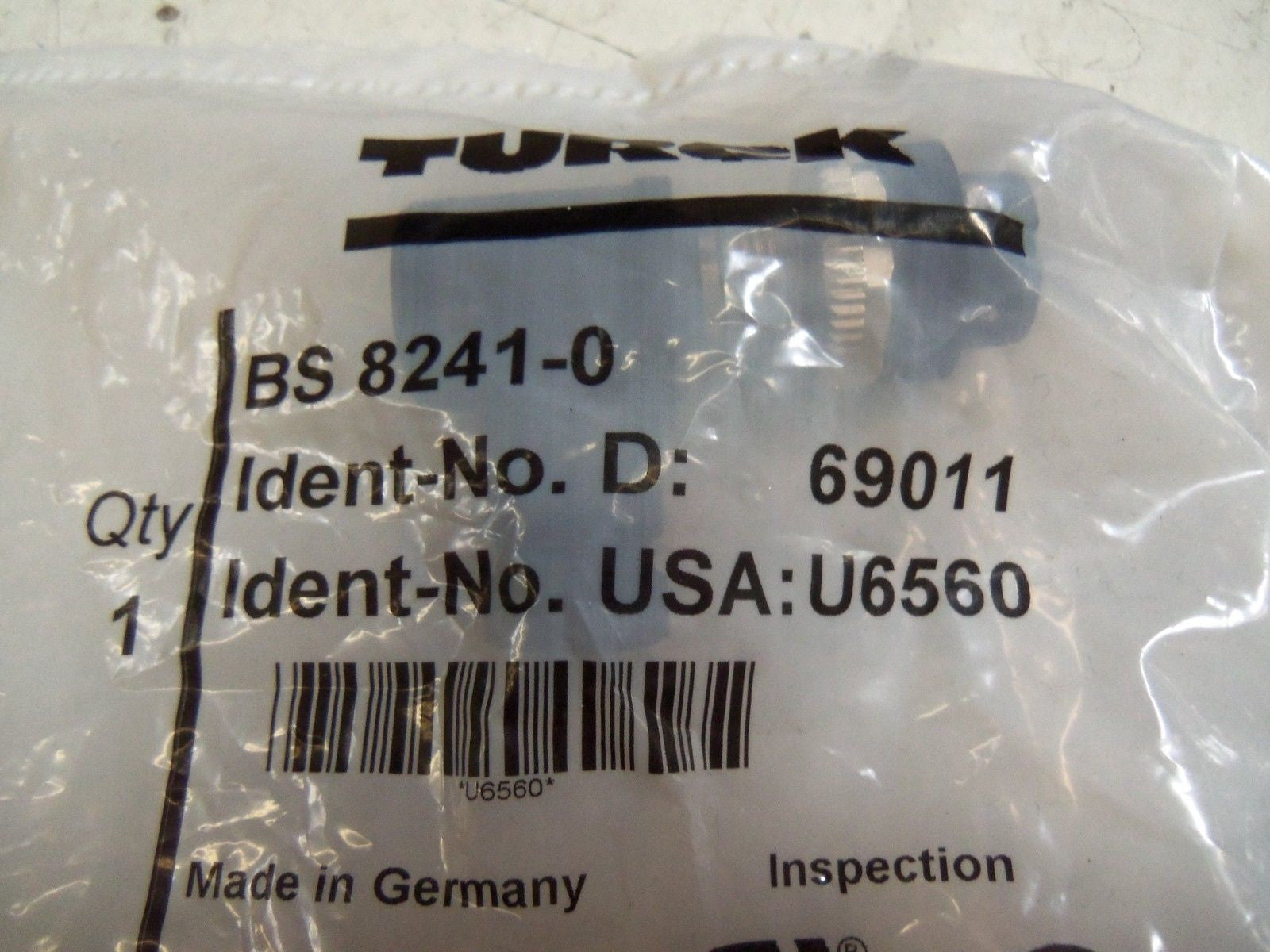 TURCK BS8241-0 CONNECTOR *NEW IN FACTORY BAG*