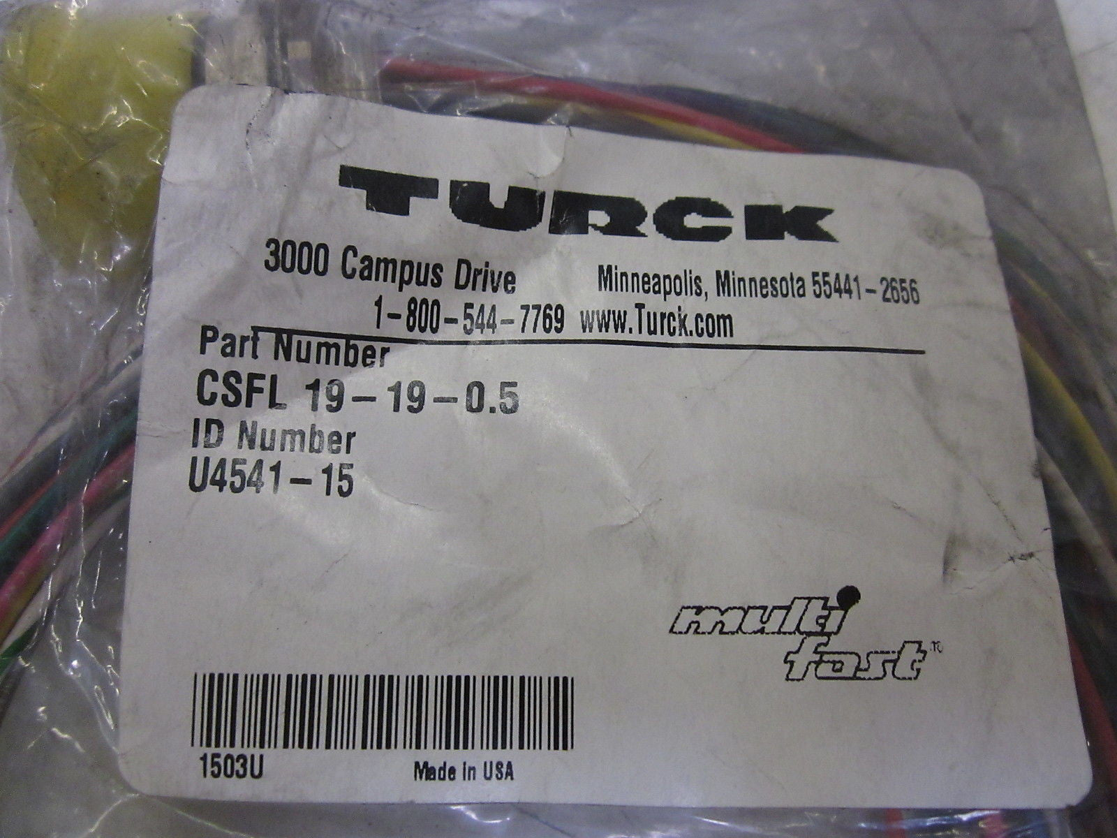 TURCK CKFL 19-19-2 *NEW IN A FACTORY BAG*