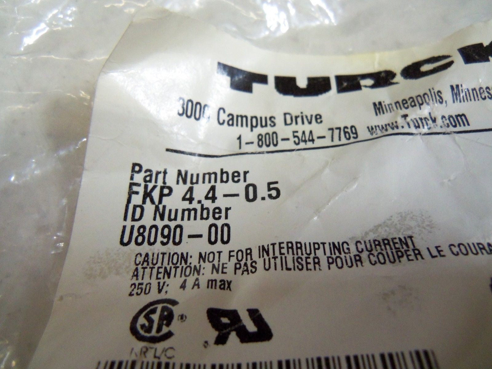 TURCK FKP 4.4-0.5 *NEW IN FACTORY BAG*