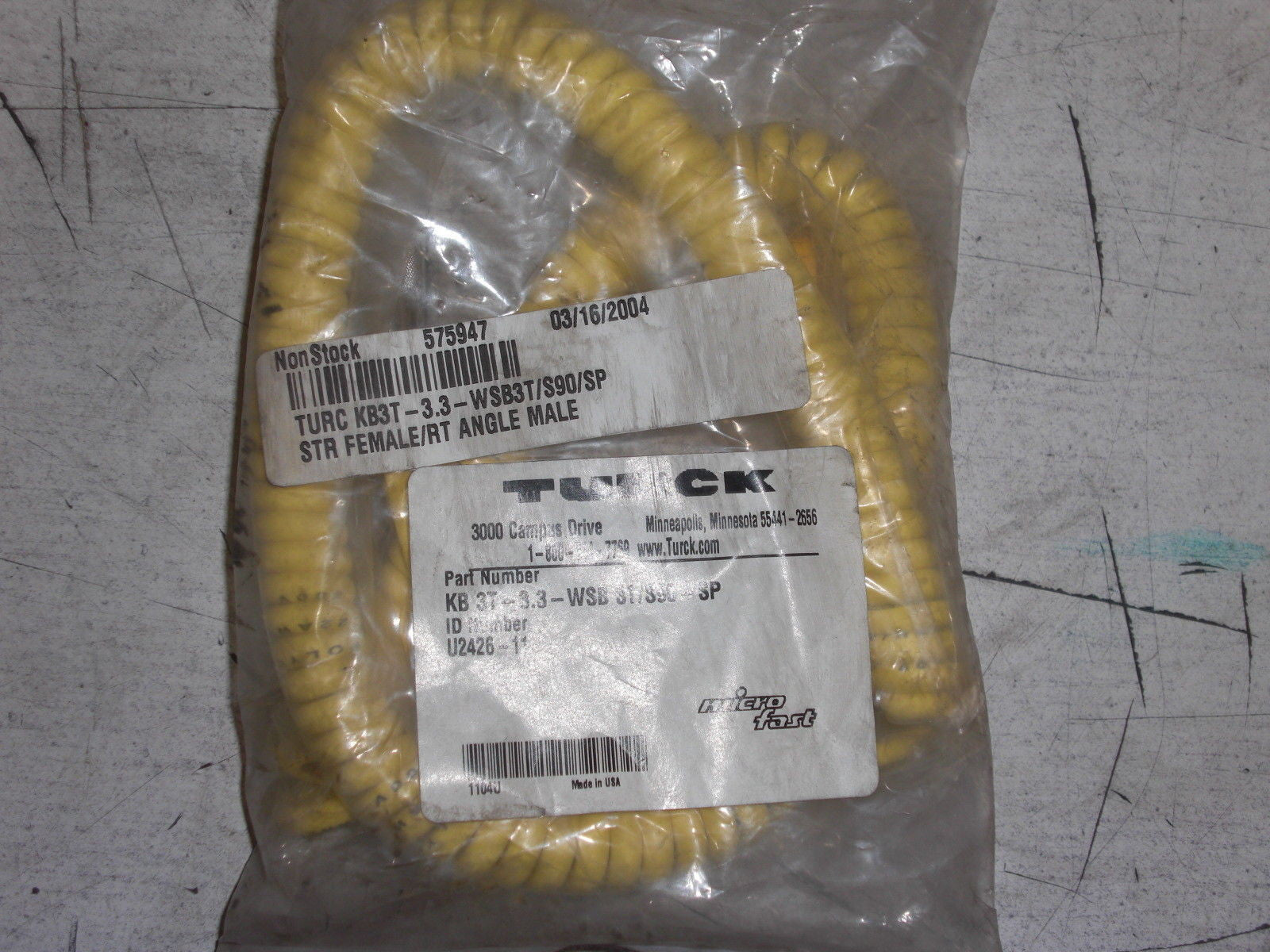 TURCK KB-3T-3.3.-WSB 3T/S90-SP *NEW*