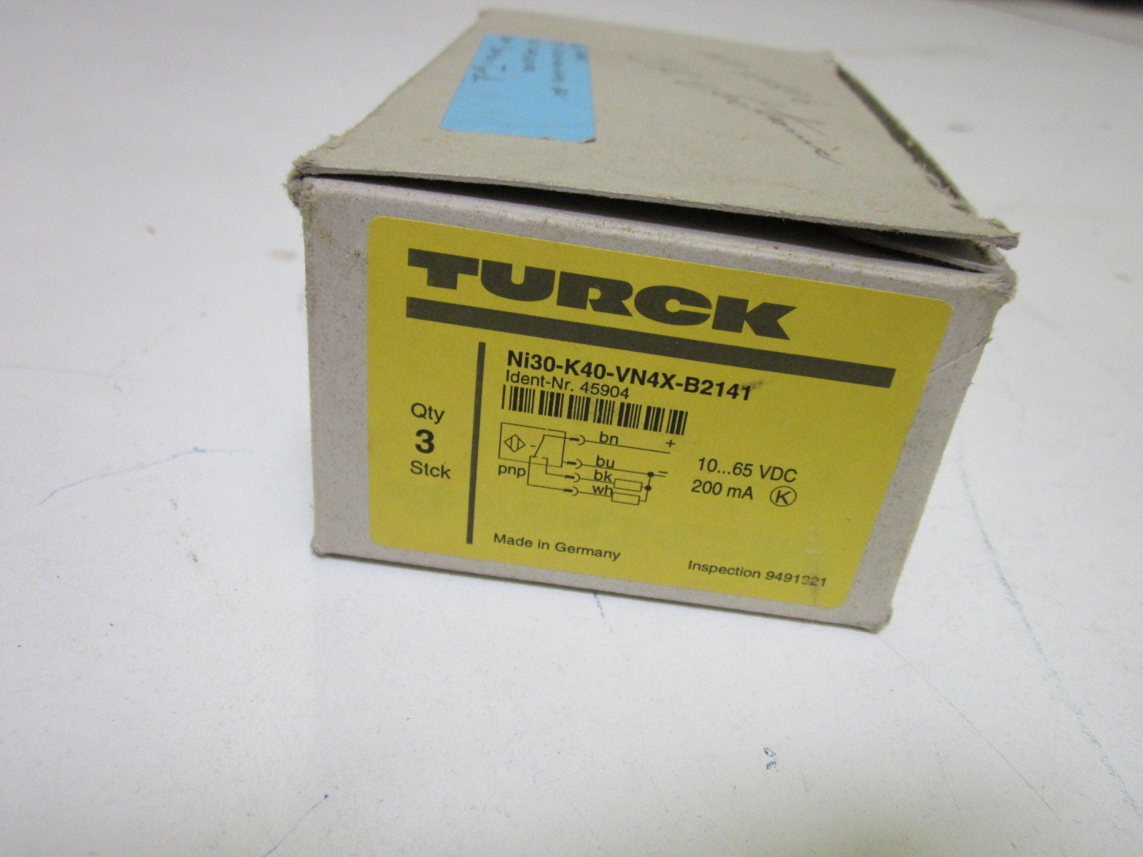 TURCK Ni30-K40-VN4X-B2141 PROXIMITY SENSOR *NEW IN BOX*