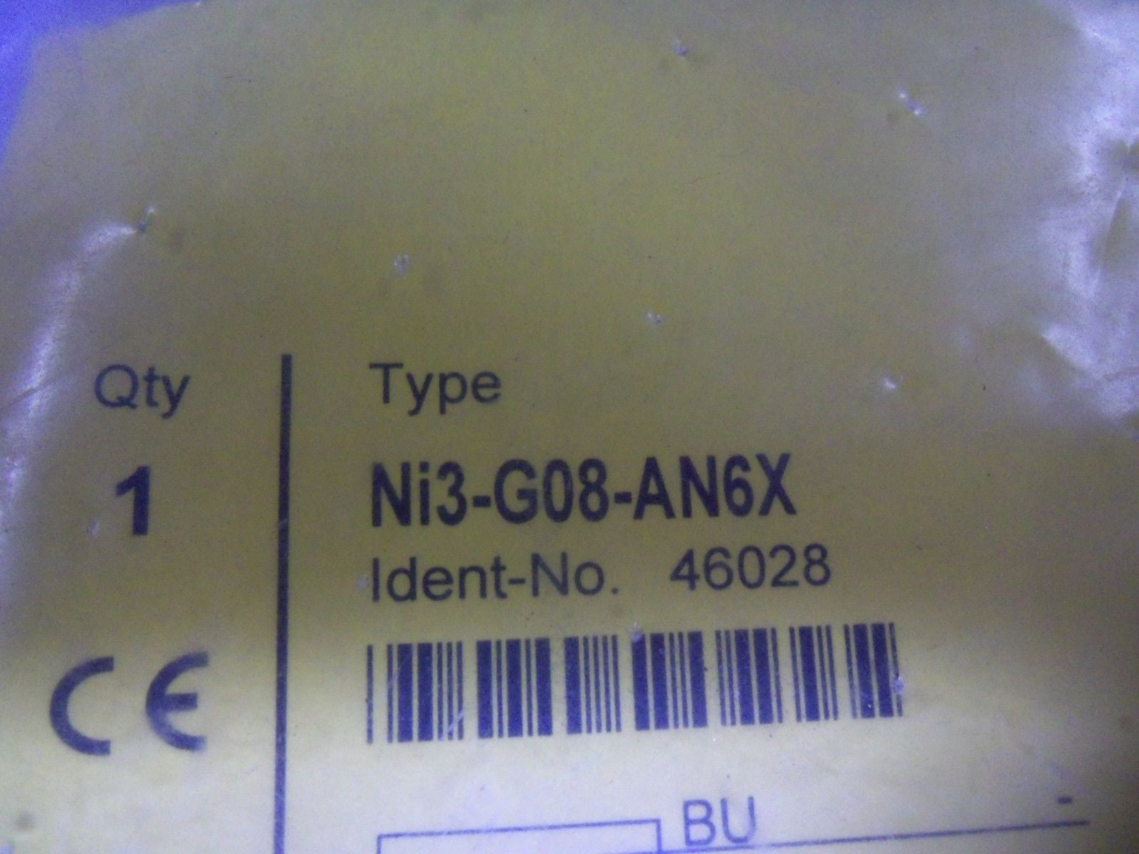 TURCK Ni3-G08-AN6X INDUCTIVE PROXIMITY SENSOR *NEW IN FACTORY BAG*