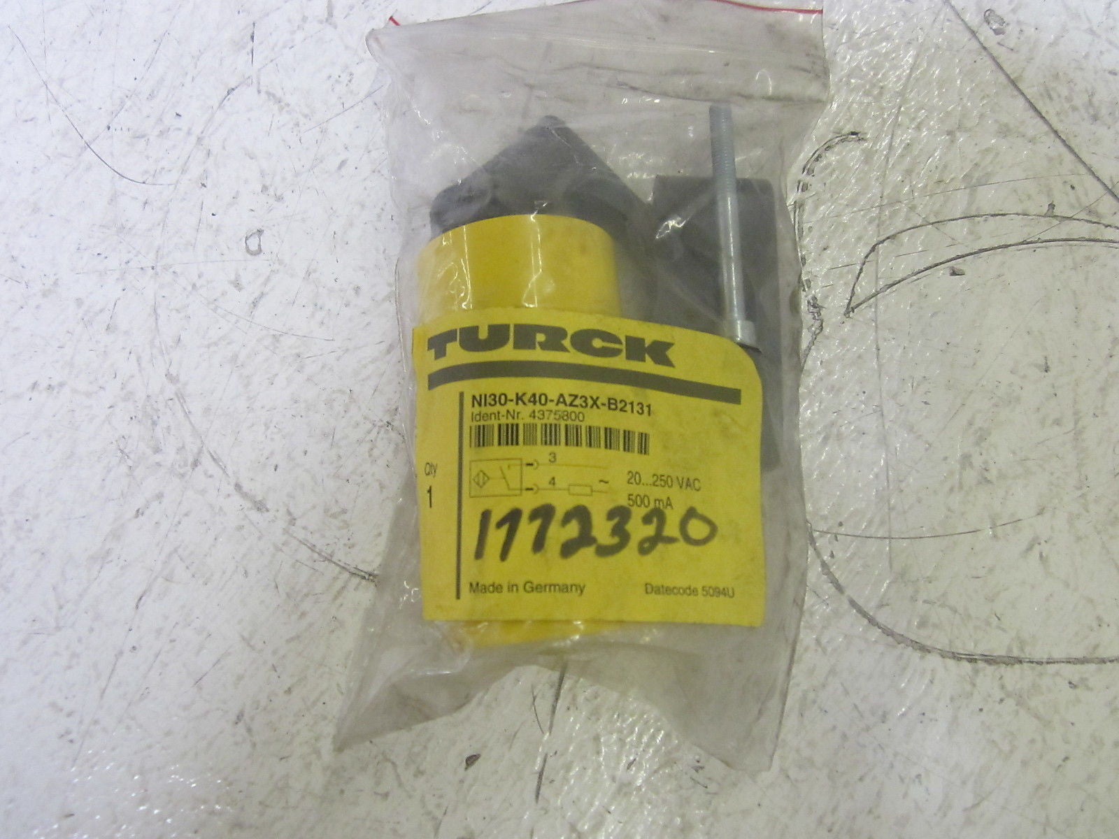 TURCK NI30-K40-AZ3X-BZ131 INDUCTIVE SENSOR *NEW IN A FACTORY BAG*