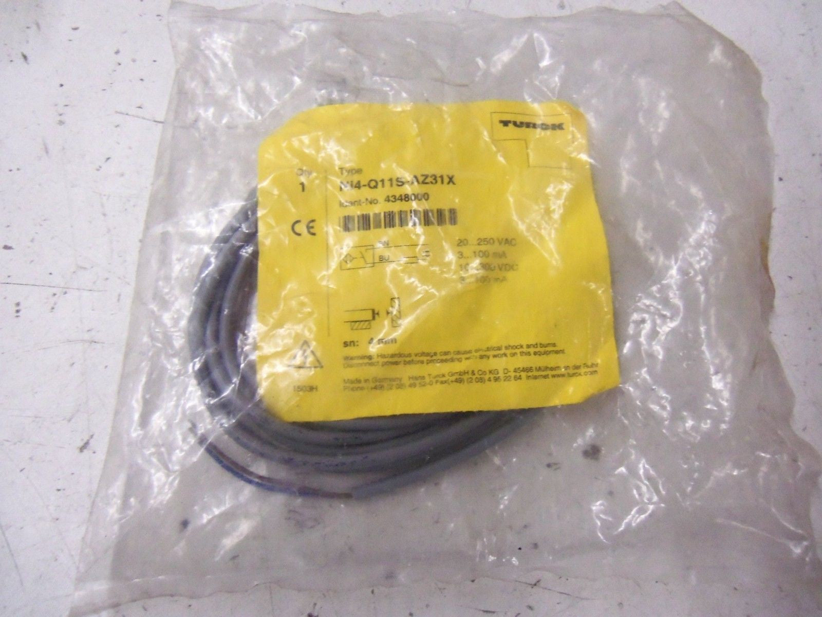 TURCK Ni4-Q11S-AZ31X *NEW IN BAG*