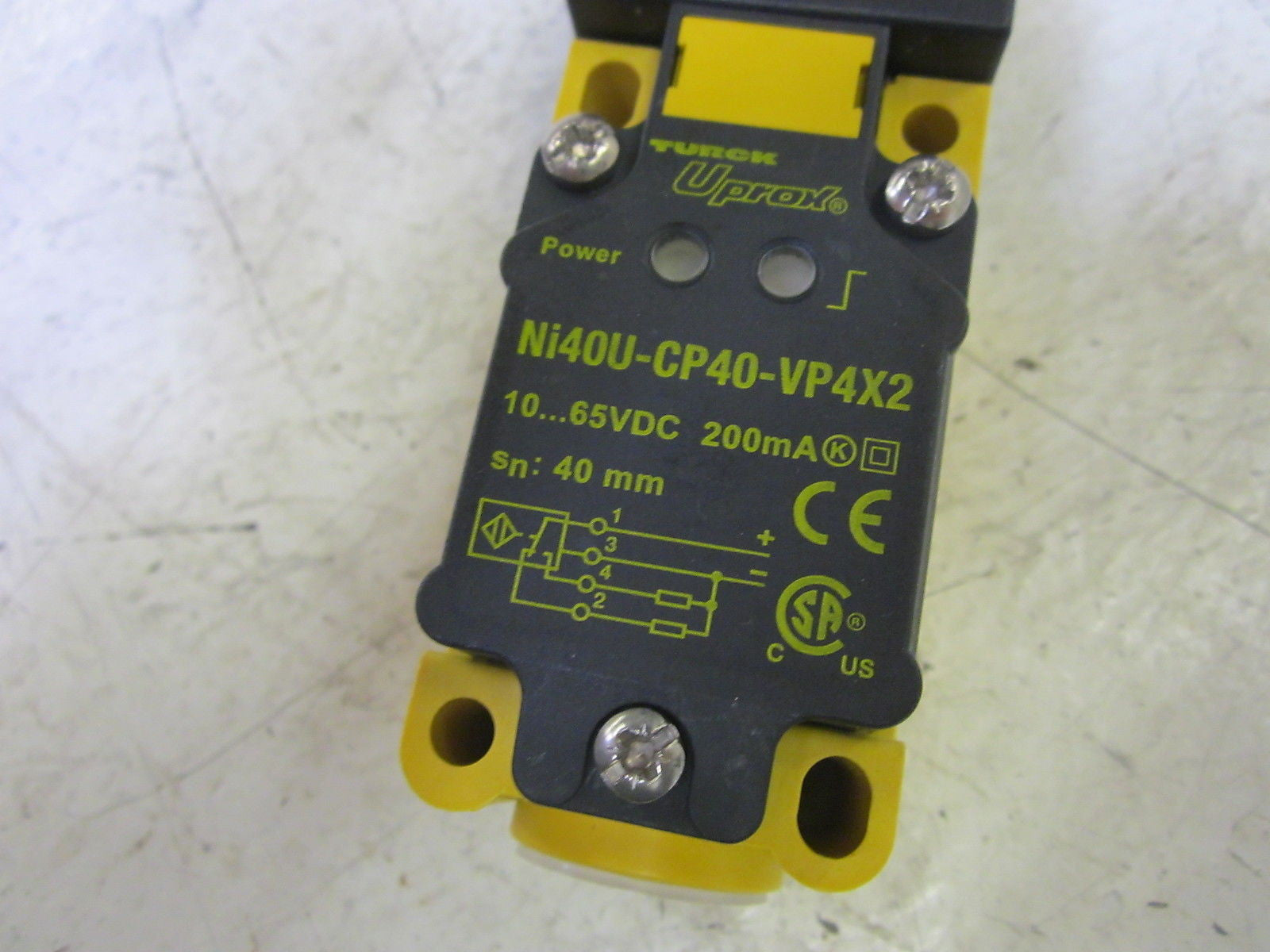 TURCK NI40U-CP40-VP4X2 PROXIMITY SWITCH SENSOR 10-65VDC  *NEW NO BOX*