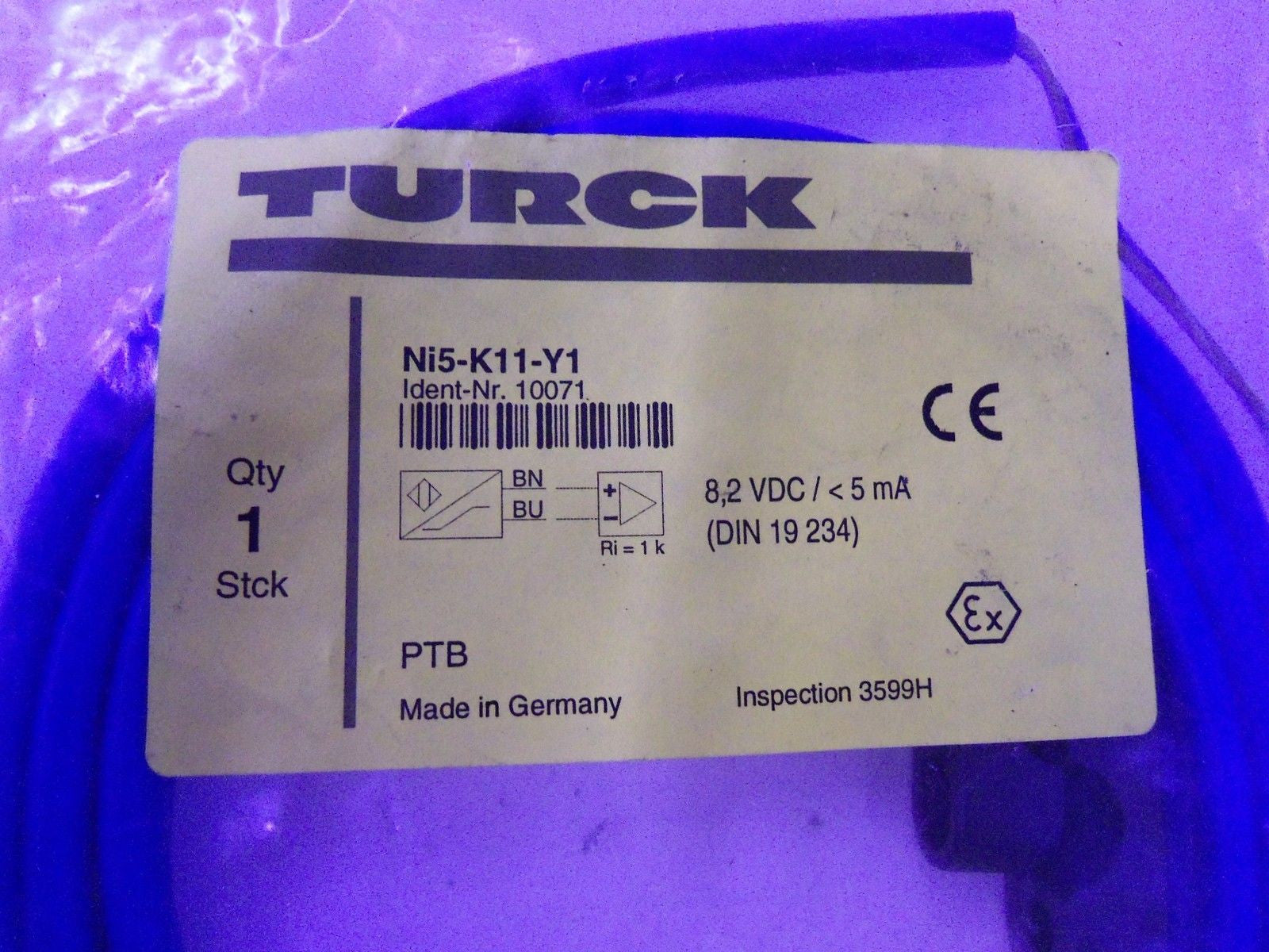 TURCK Ni5-K11-Y1 *NEW IN FACTORY BAG*