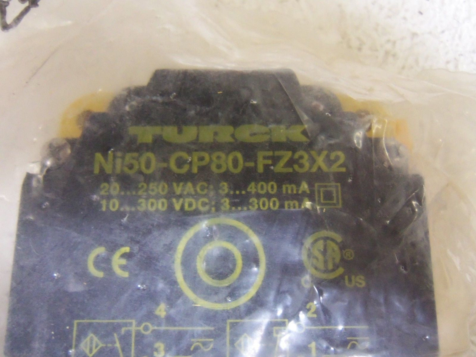 TURCK Ni50-CP80-FZ3X2/S10 PROXIMITY SWITCH *NEW IN FACTORY BAG*