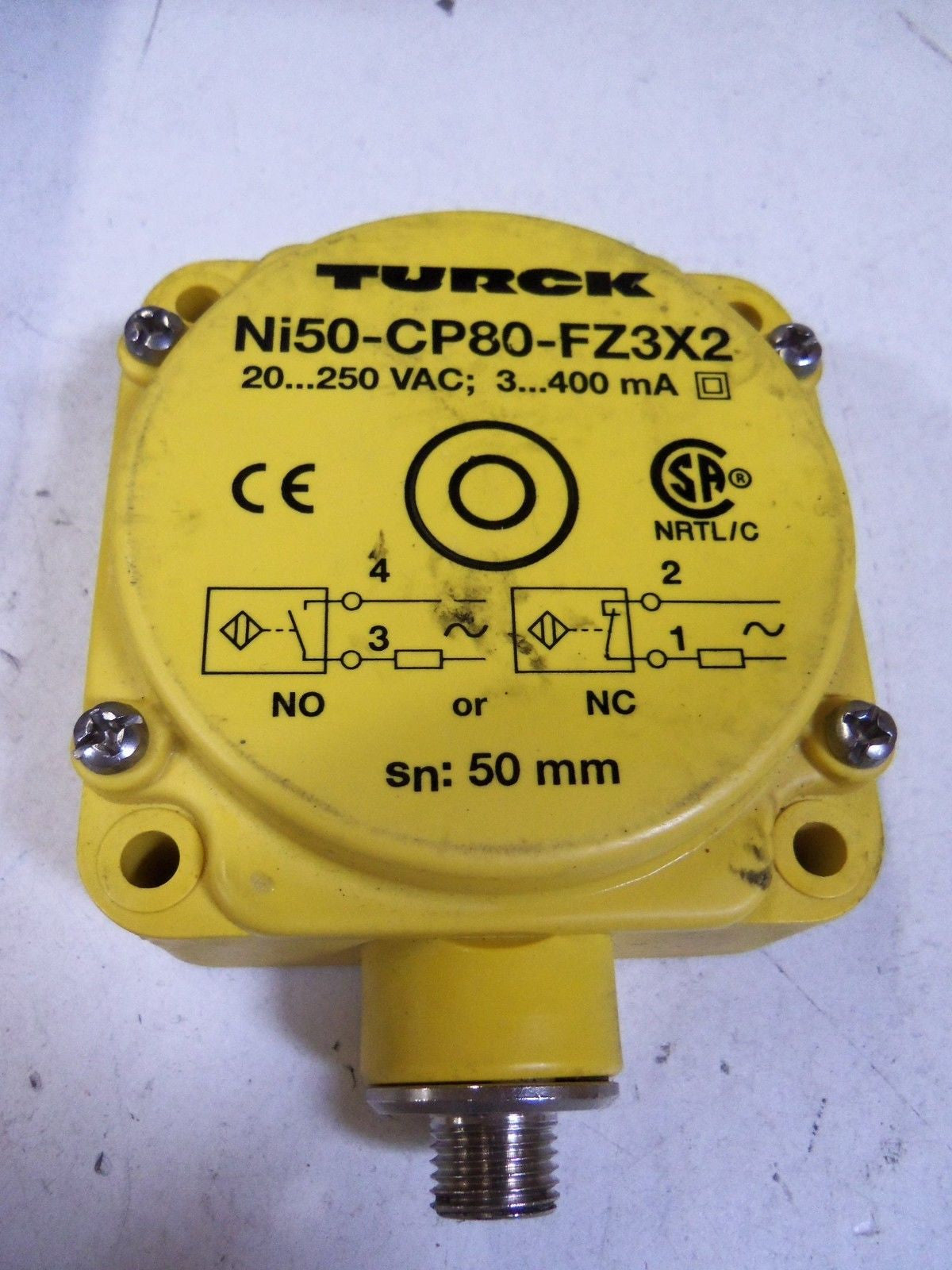 TURCK Ni50-CP80-FZ3X2 *USED*