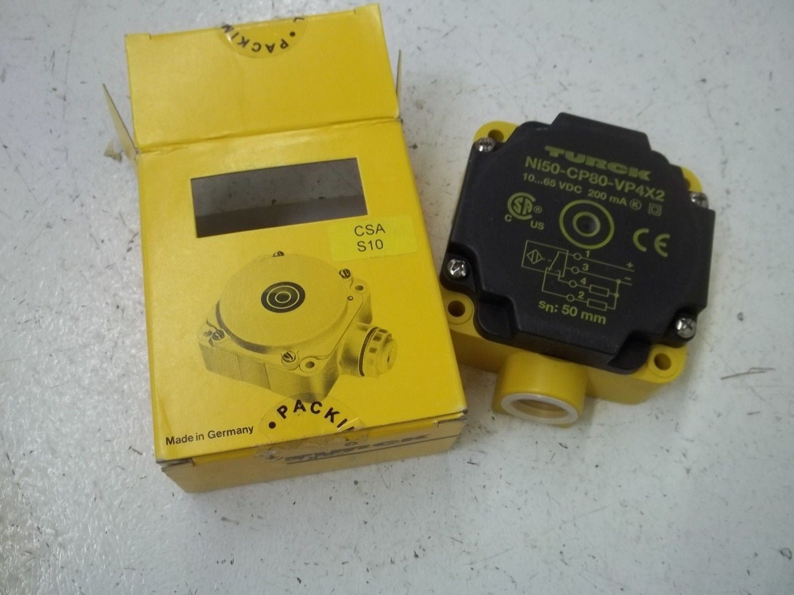 TURCK NI50-CP80-VP4X2 PROXIMITY SENSOR *NEW IN BOX*