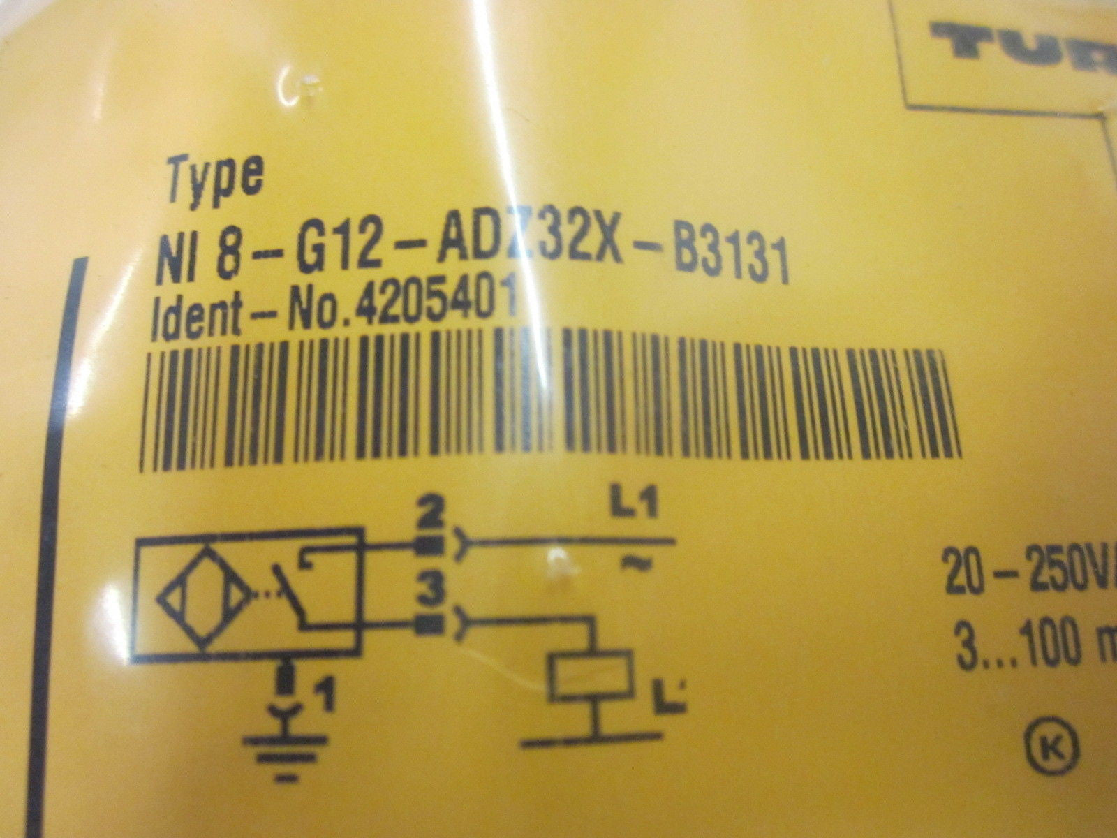 TURCK NI8-G12-ADZ32X-B3131 PROXIMITY SENSOR *NEW IN FACTORY BAG*