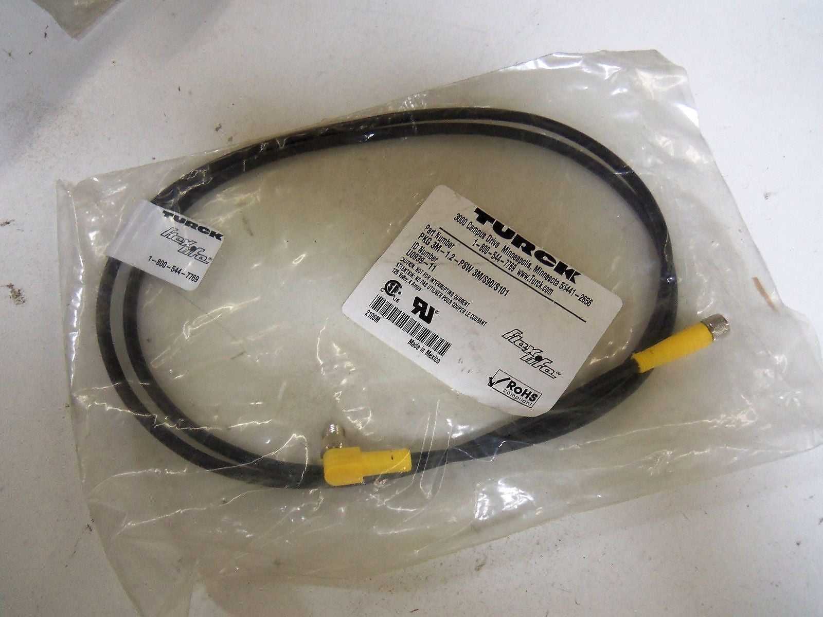 TURCK PKG 3M-1.2-PSW 3M/S90/S101 *NEW IN FACTORY BAG*