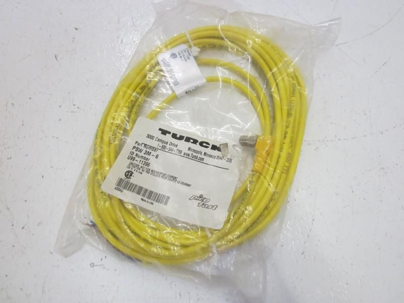 TURCK PSW 3M-6 CABLE 125V  *NEW IN A FACTORY BAG*