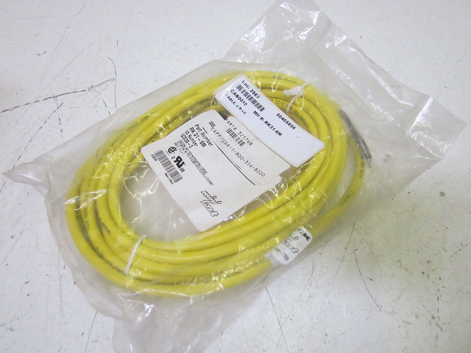 TURCK RK 31-6M CORDSET *NEW IN A FACTORY BAG*