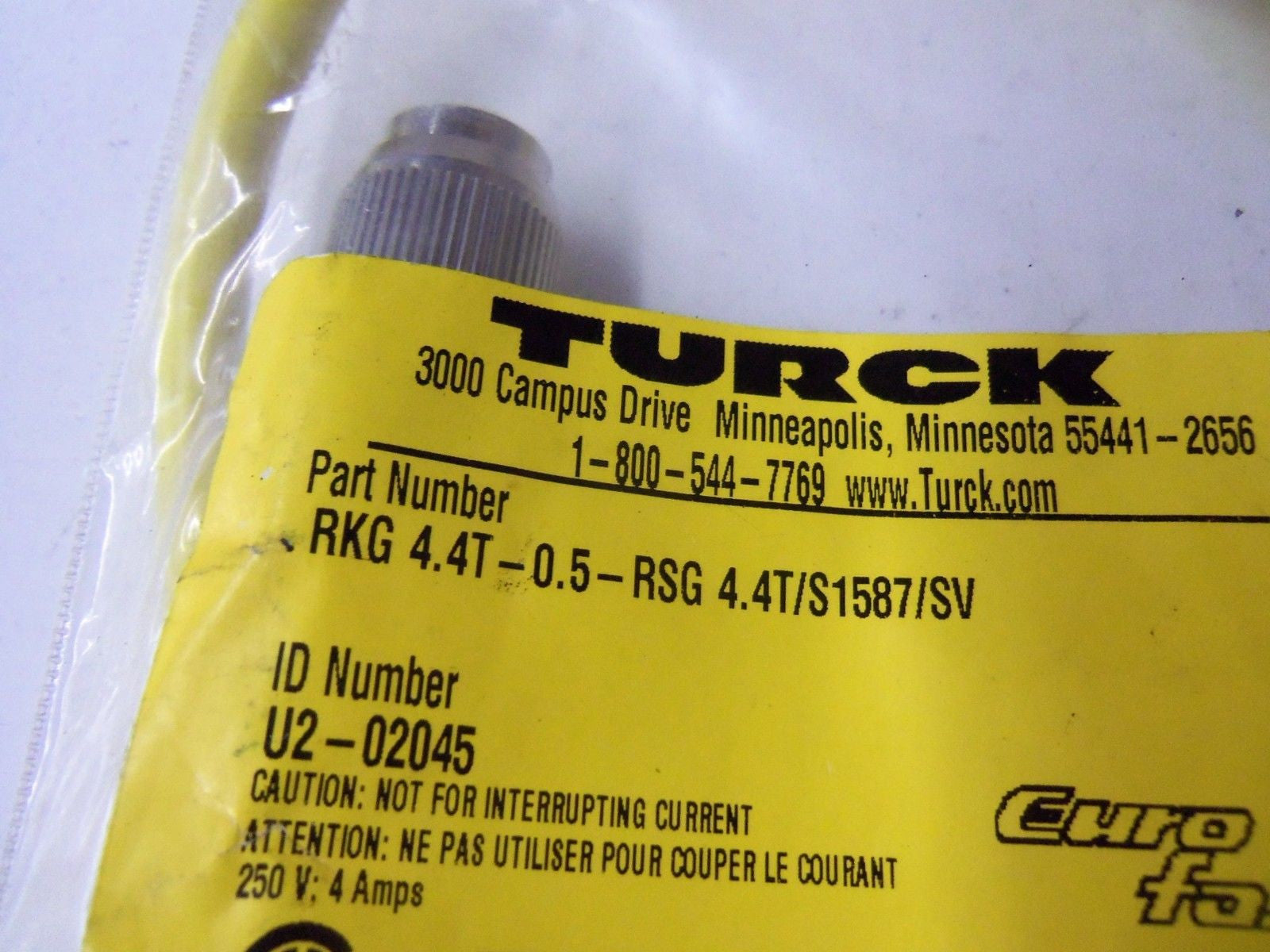 TURCK RKG 4.4T-0.5-RSG 4.4T/S1587/SV *NEW IN BAG*