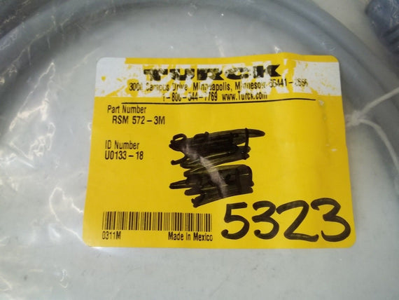 TURCK RSM572-3M CORDSET *NEW IN FACTORY BAG*